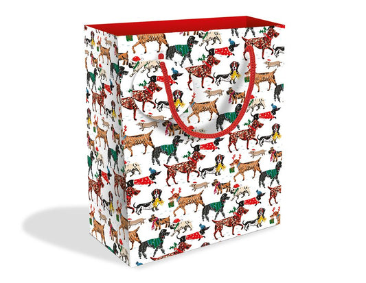 Winter Walkies Medium Christmas Gift Bag