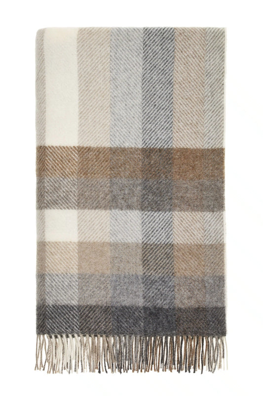 Bronte by Moon Woodale Natural Throw Blanket