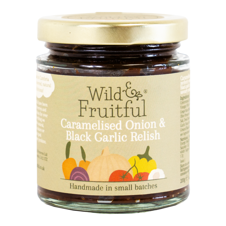 Wild and Fruitful Caramelised Onion and Black Garlic Relish - 200g