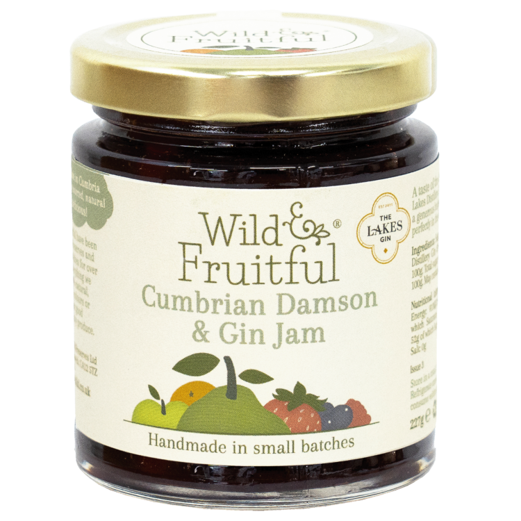 Wild and Fruitful Cumbrian Damson & Gin Jam - 227g