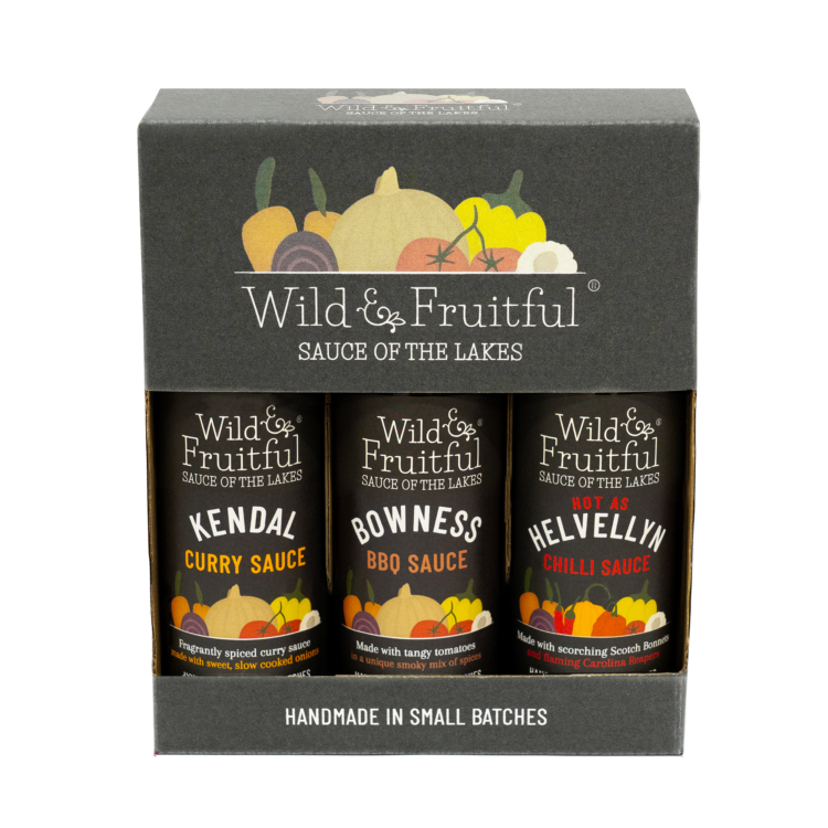 Wild and Fruitful Bowness, Kendal and Helvellyn Sauce Gift Pack