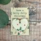 Cornucopia Holly Jolly Heart Hug – Handmade Christmas Decoration