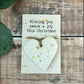 Cornucopia Peace & Joy Heart Hug – Handmade Christmas Decoration