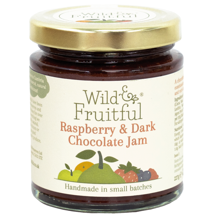 Wild and Fruitful Raspberry & Dark Chocolate Jam - 227g