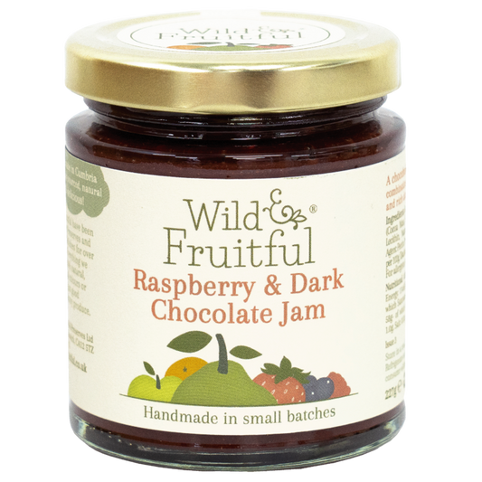 Wild and Fruitful Raspberry & Dark Chocolate Jam - 227g