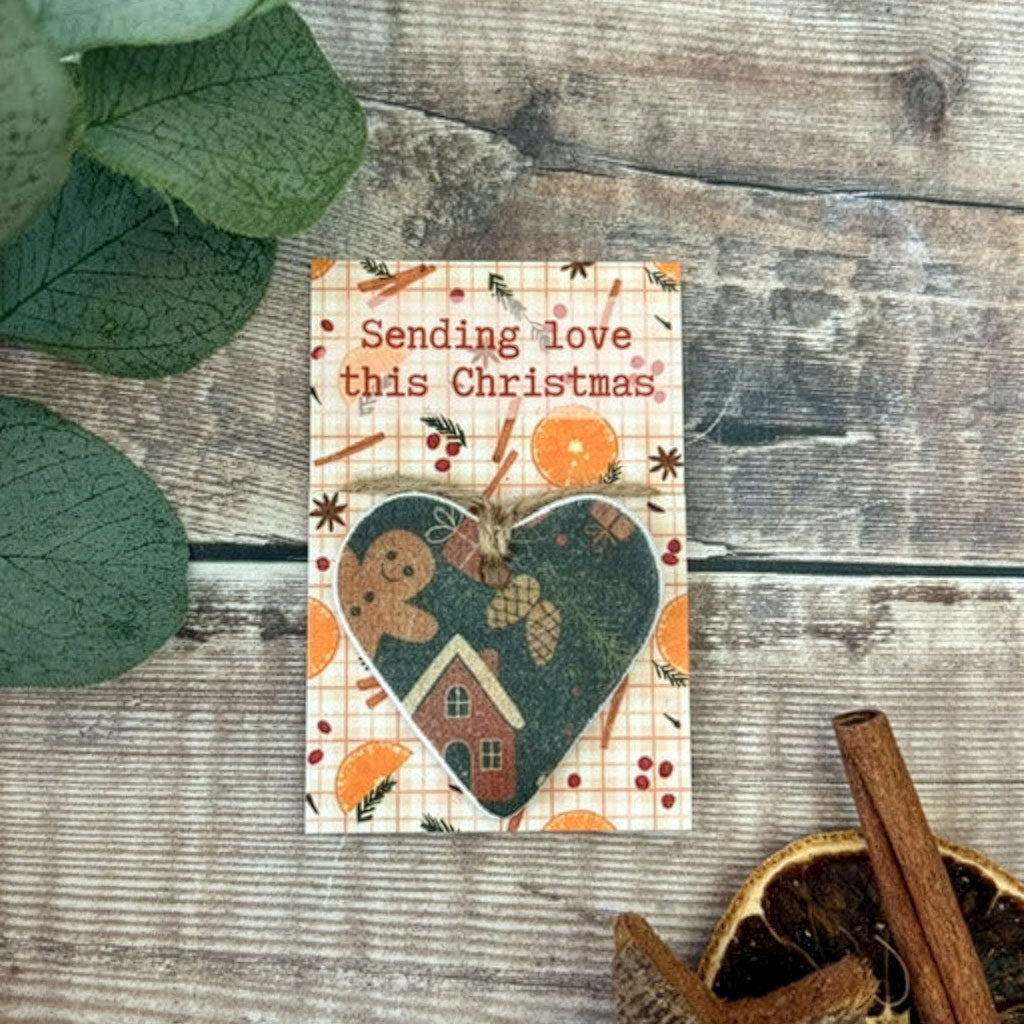 Cornucopia Sending Love Heart Hug – Handmade Christmas Decoration