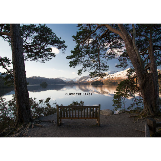 Love the Lakes A2 Winter Friar's Crag Canvas Print