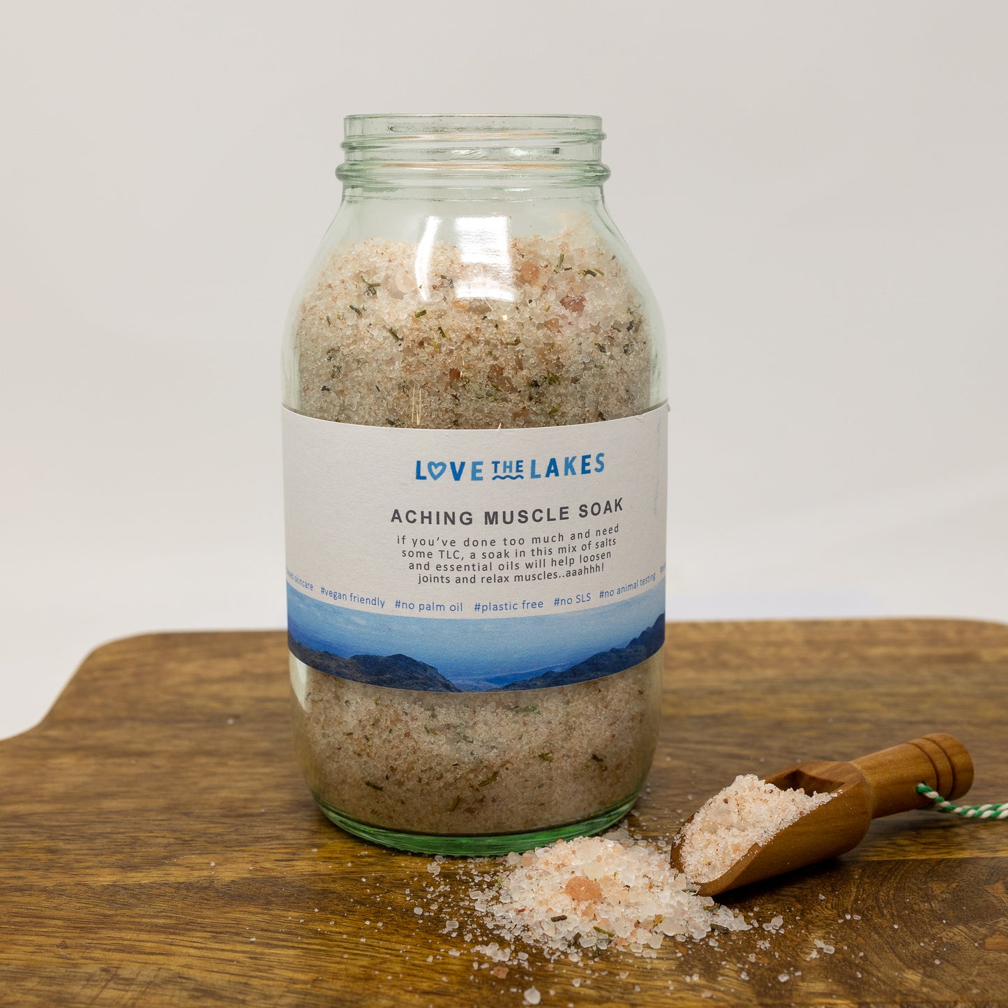 Love the Lakes Earth Savers Bath Spa Bottle - Aching Muscle Bath Soak