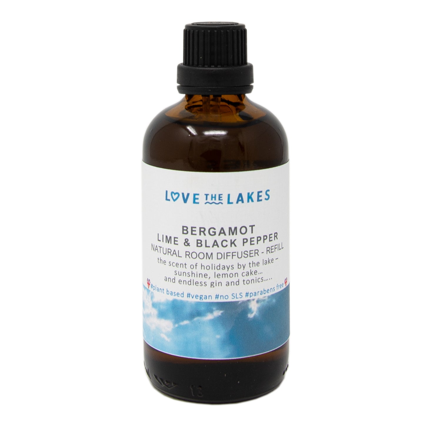 Love the Lakes Bergamot, Lime and Black Pepper Reed Diffuser Refill