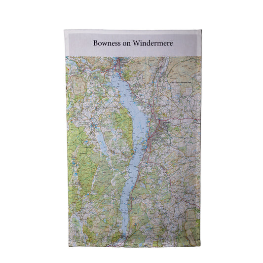 Bowness on Windermere O.S Map Teatowel