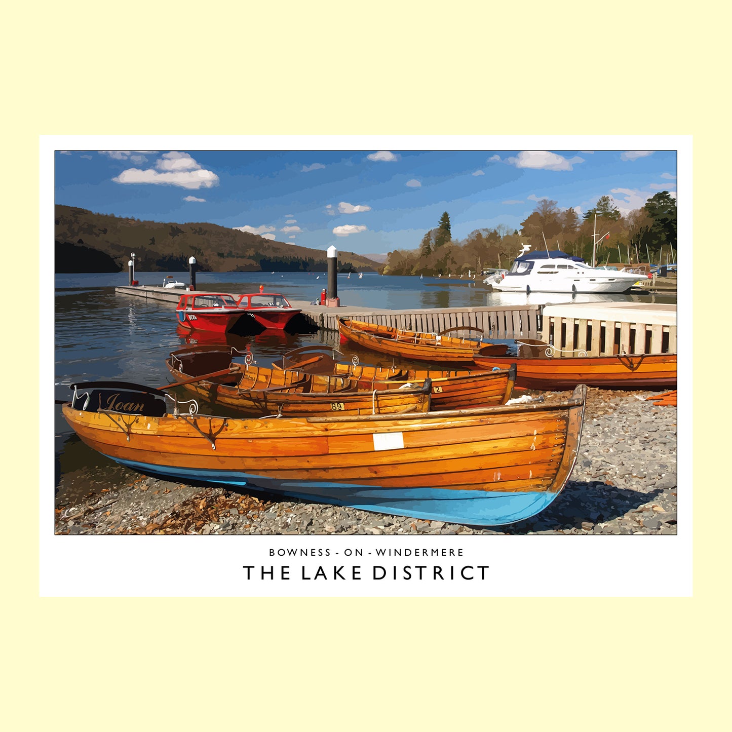 Love the Lakes Bowness-on-Windermere A3 Poster