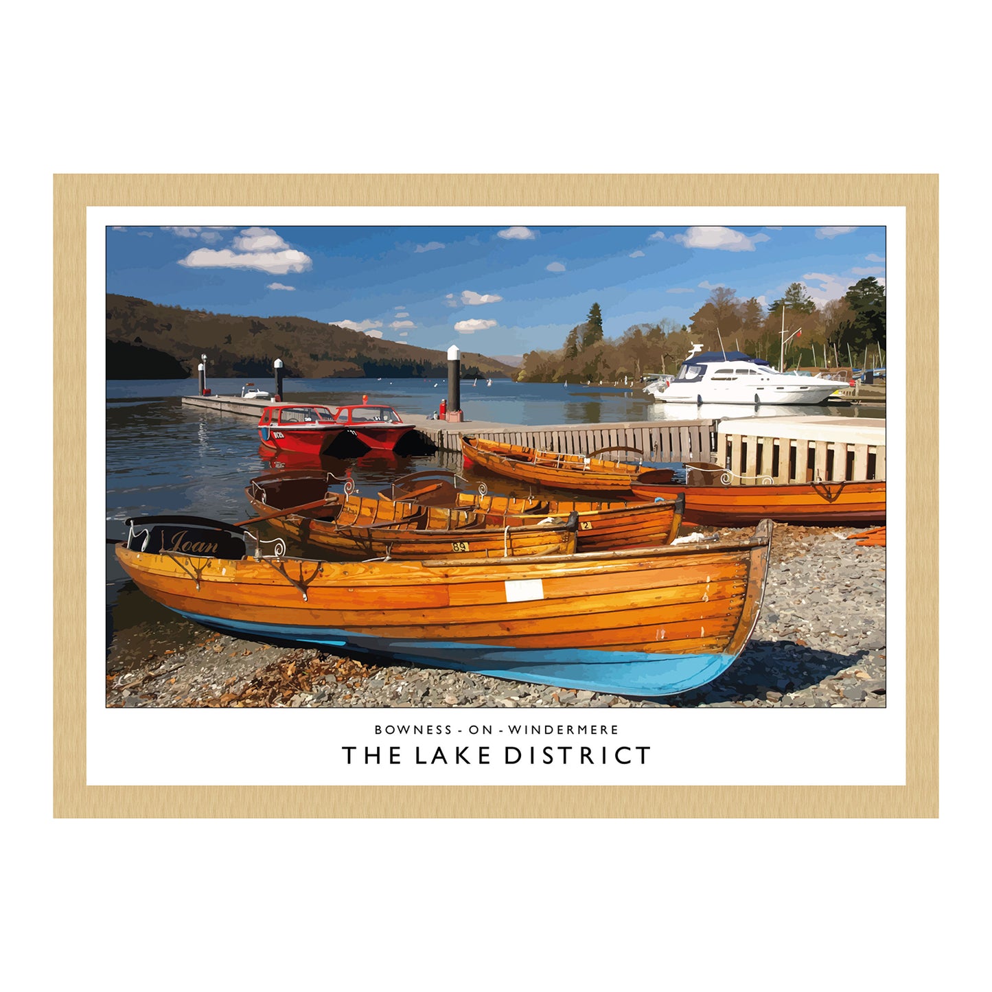 Love the Lakes Bowness-on-Windermere A3 Poster