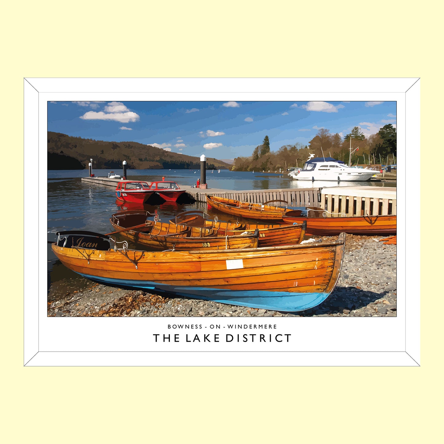 Love the Lakes Bowness-on-Windermere A3 Poster