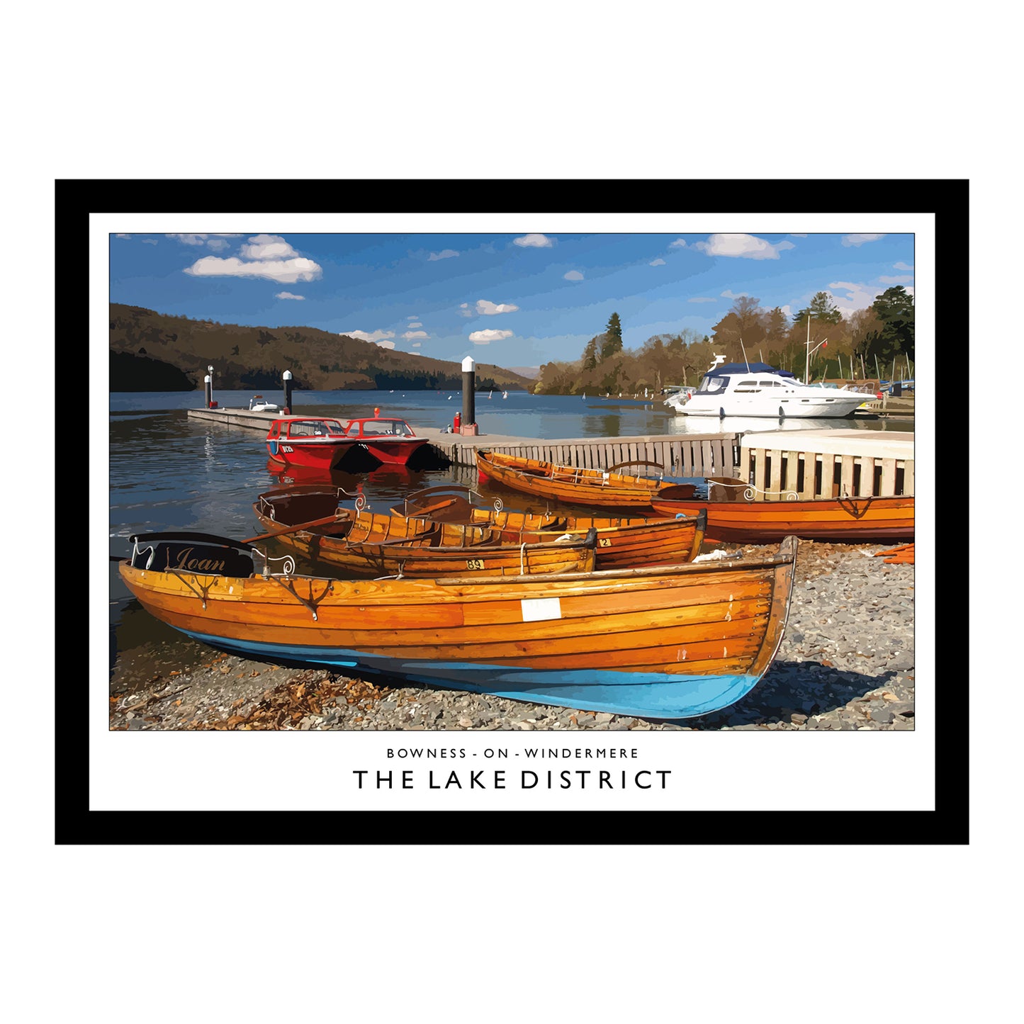 Love the Lakes Bowness-on-Windermere A3 Poster