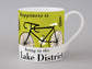 Happiness Is Being In The Lake District Bike Mug Green