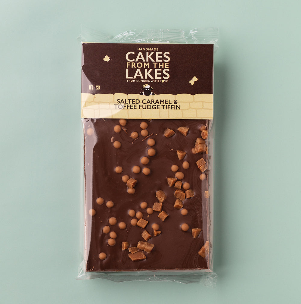 Cakes from The Lakes Salted Caramel & Fudge Tiffin Sharing Slab