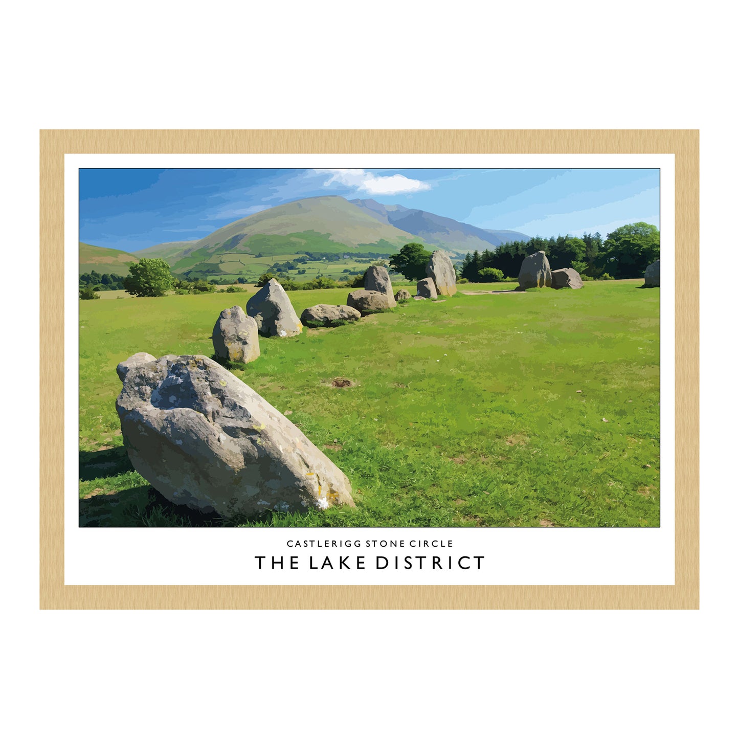Love the Lakes Castlerigg Stone Circle A3 Poster
