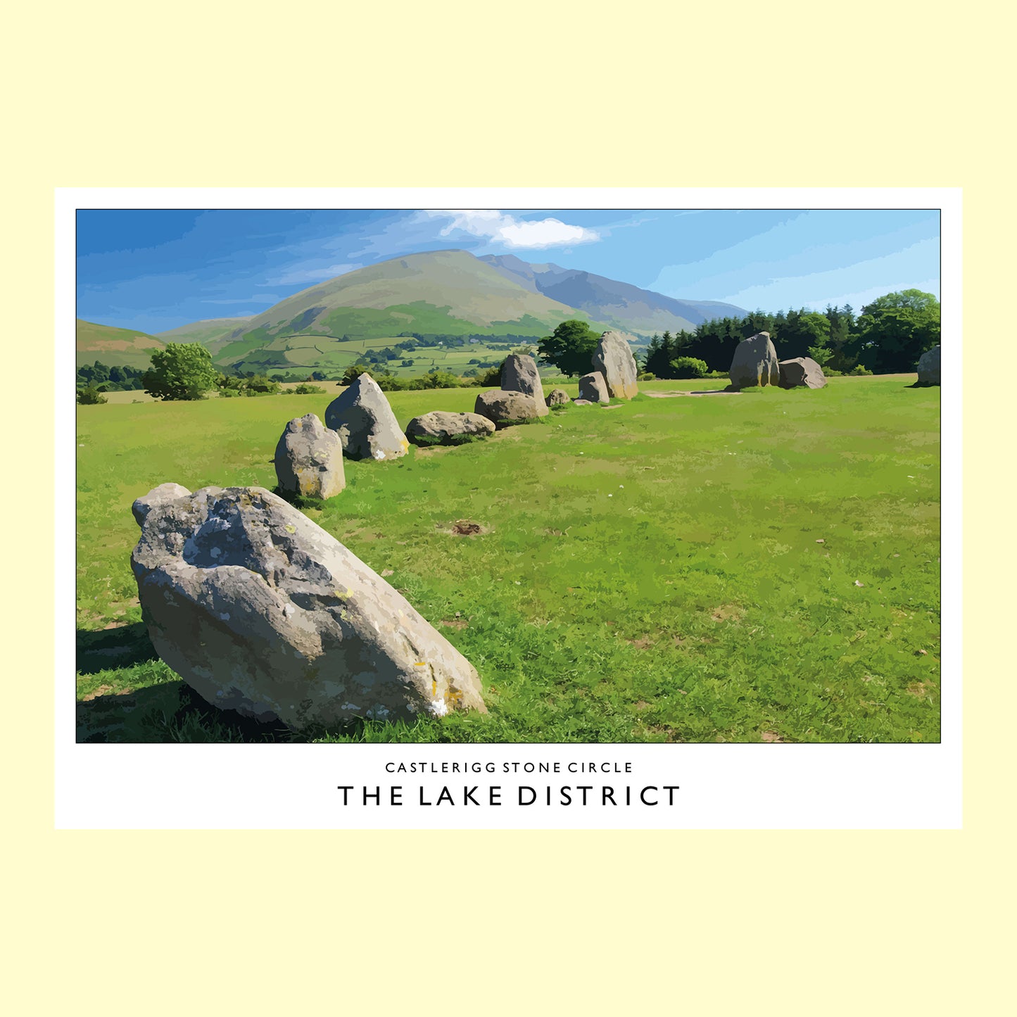 Love the Lakes Castlerigg Stone Circle A3 Poster