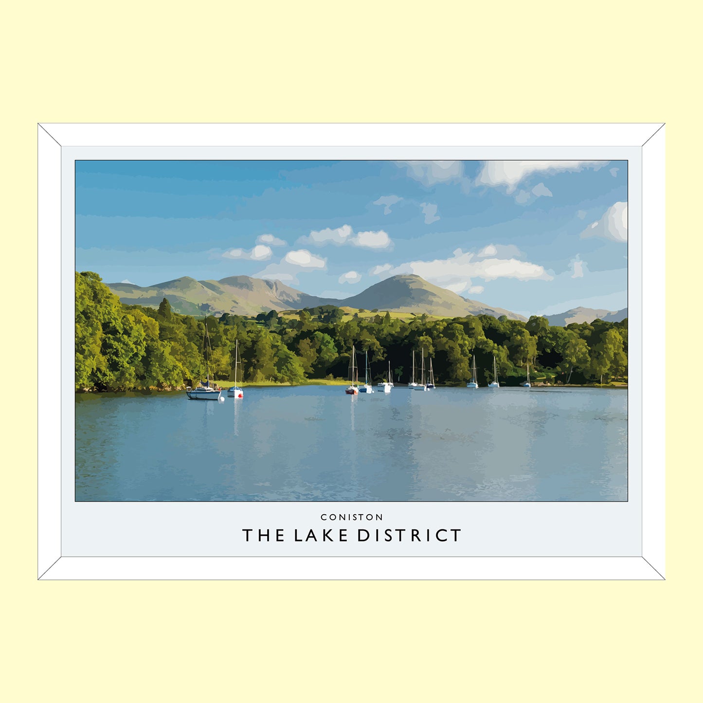 Love the Lakes Coniston A3 Poster