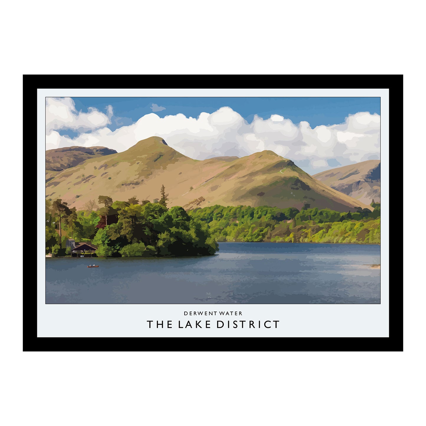 Love the Lakes Derwent Water  A2 or A3 Poster