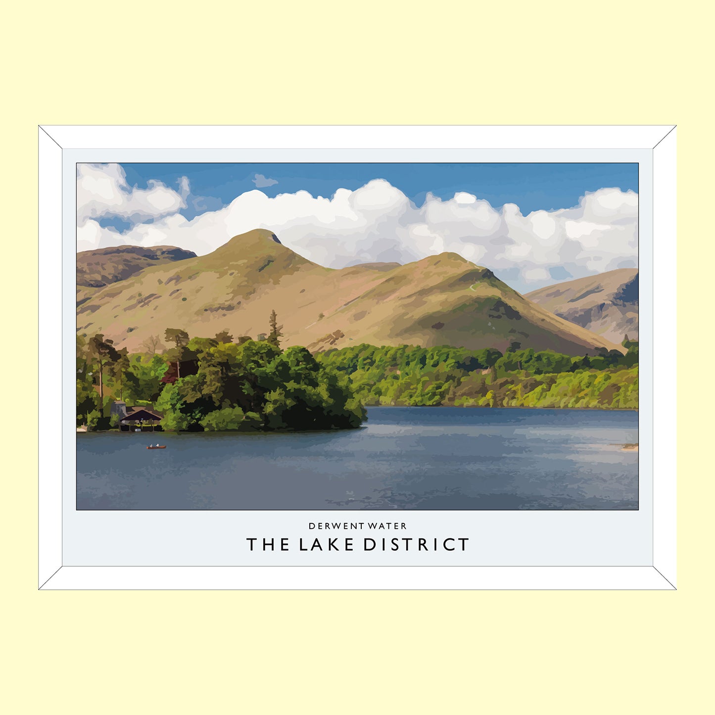 Love the Lakes Derwent Water  A2 or A3 Poster