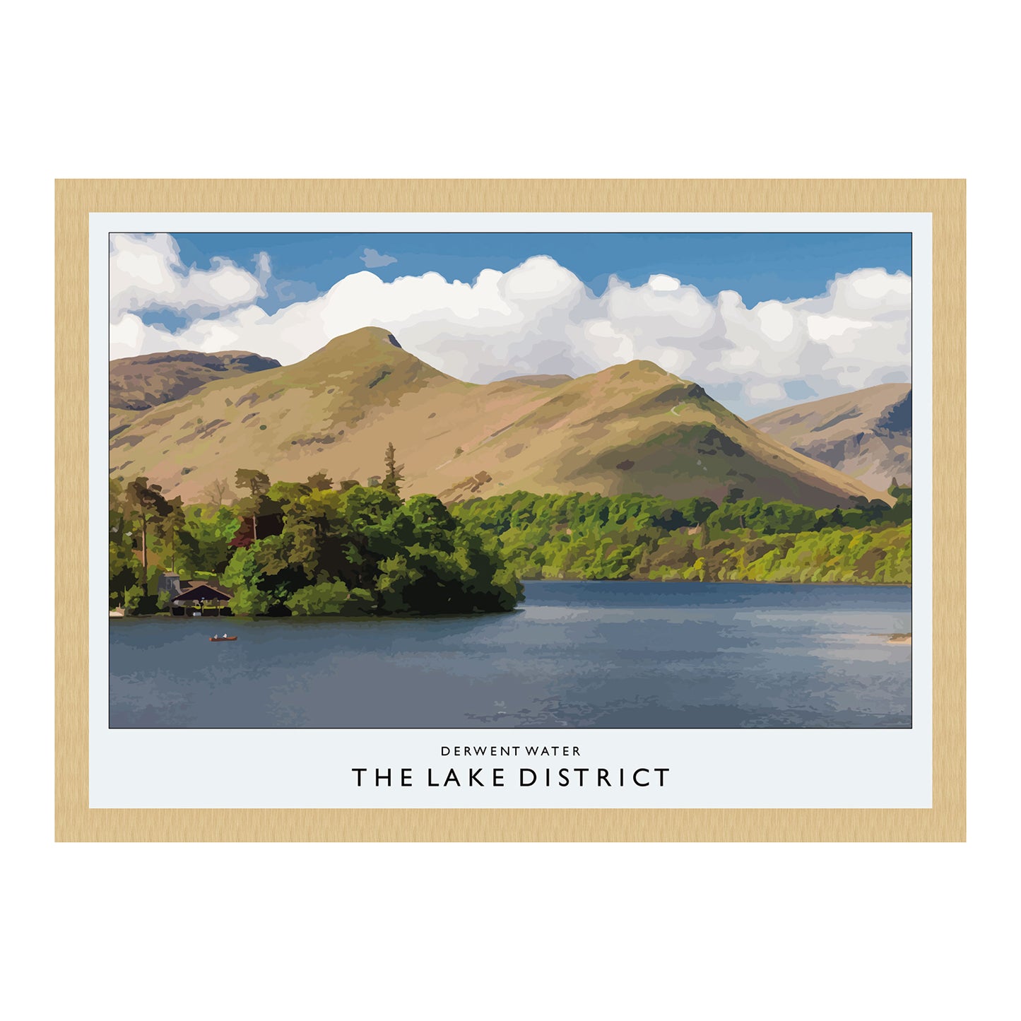 Love the Lakes Derwent Water  A2 or A3 Poster