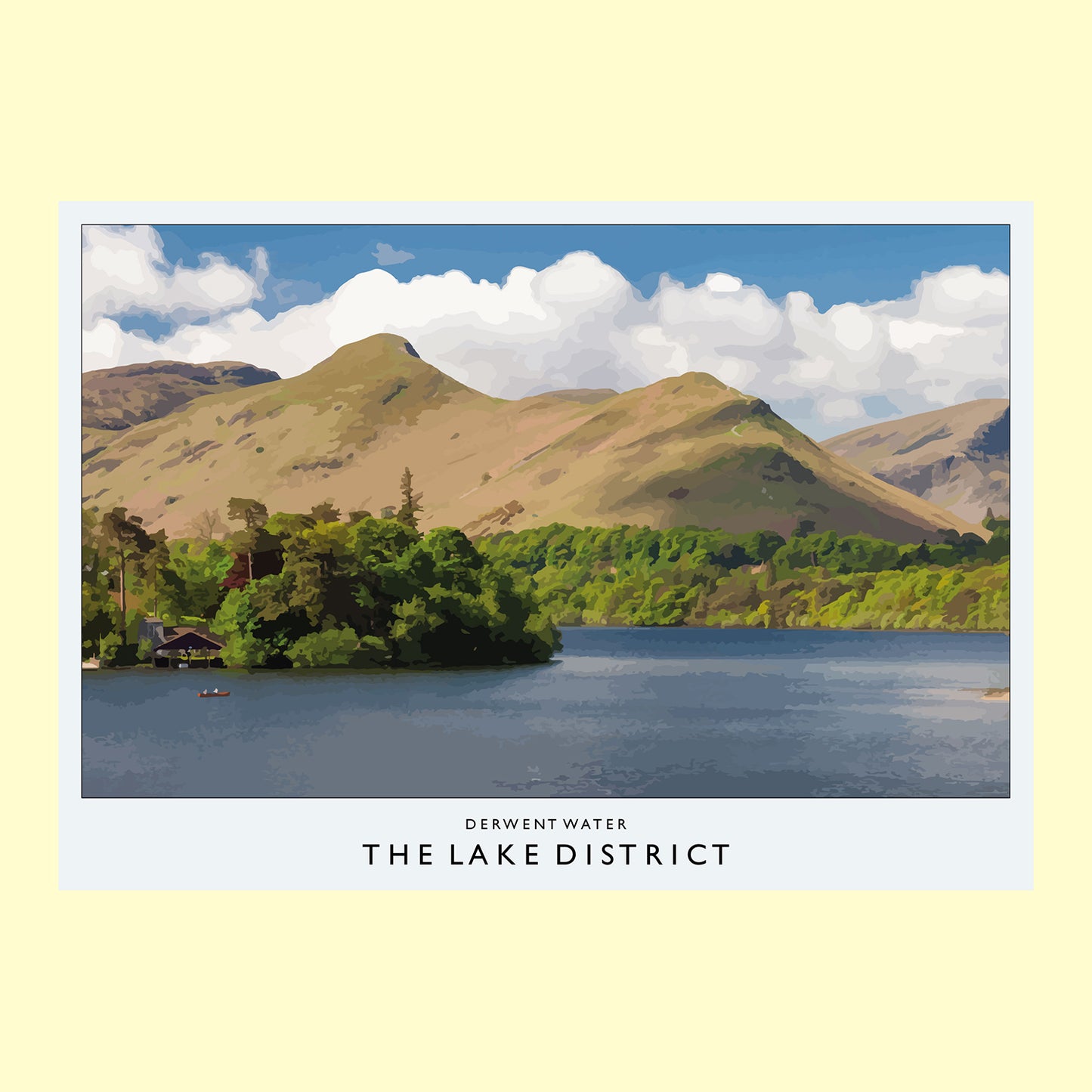 Love the Lakes Derwent Water  A2 or A3 Poster