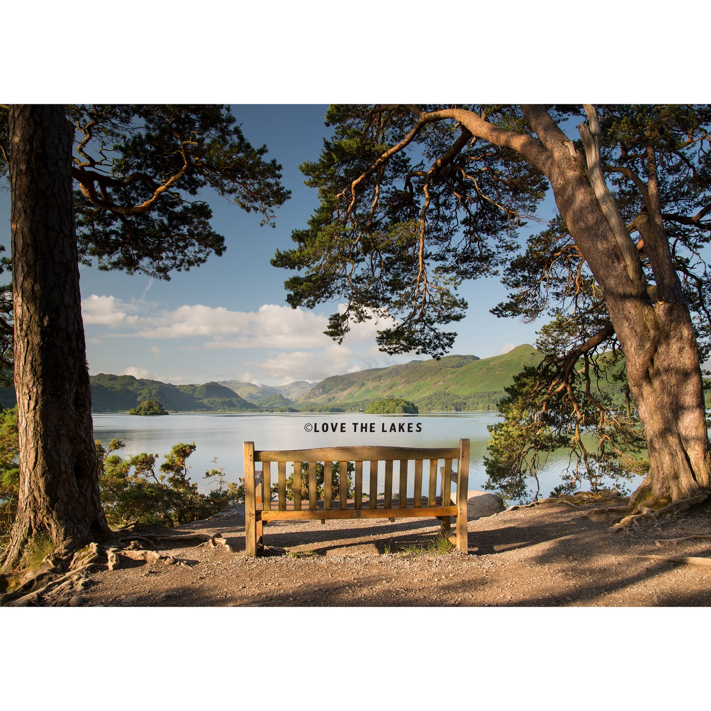 Love the Lakes A2 Summer Friar's Crag Canvas Print