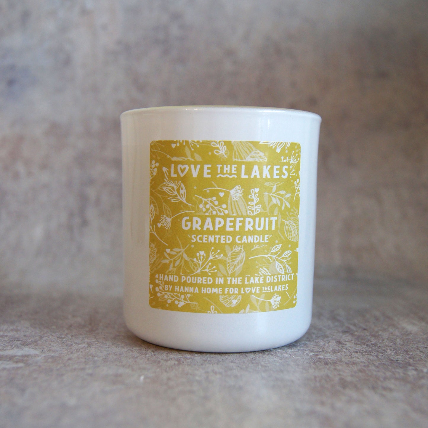 Grapefruit Scented Soy Wax Candle Jar