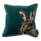 Seddon & Davison Hare Cushion Teal Green