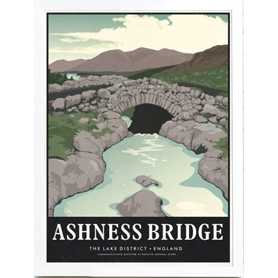 Keswick General Store Ashness Bridge Print