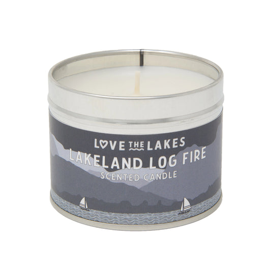 Love the Lakes Lakeland Log Fire Candle - 3 sizes