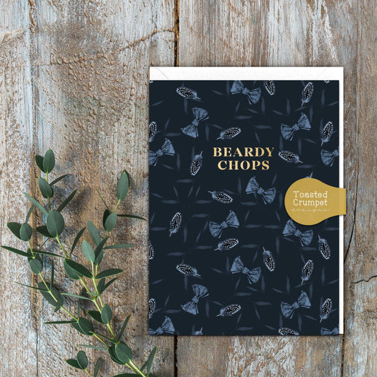 Toasted Crumpet Beardy Chops - Mini Card
