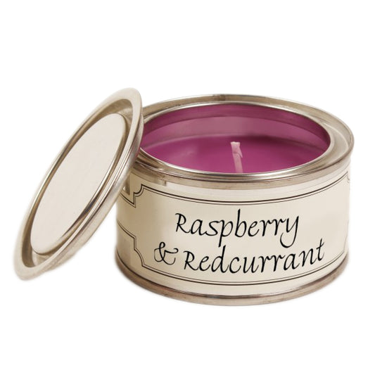 Pintail Candles Raspberry and Redcurrant Candle Tin