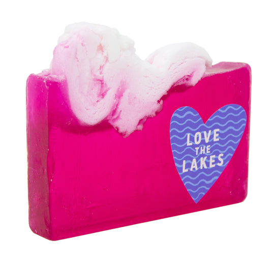 Love the Lakes Raspberry Ripple Soap Slice