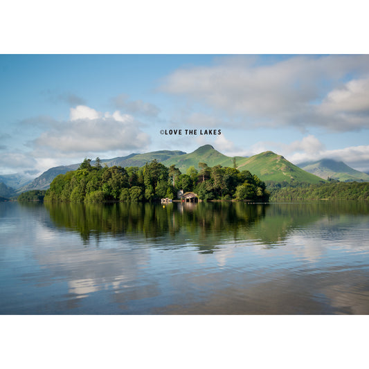 Love the Lakes A2 Summer Catbells Canvas Print