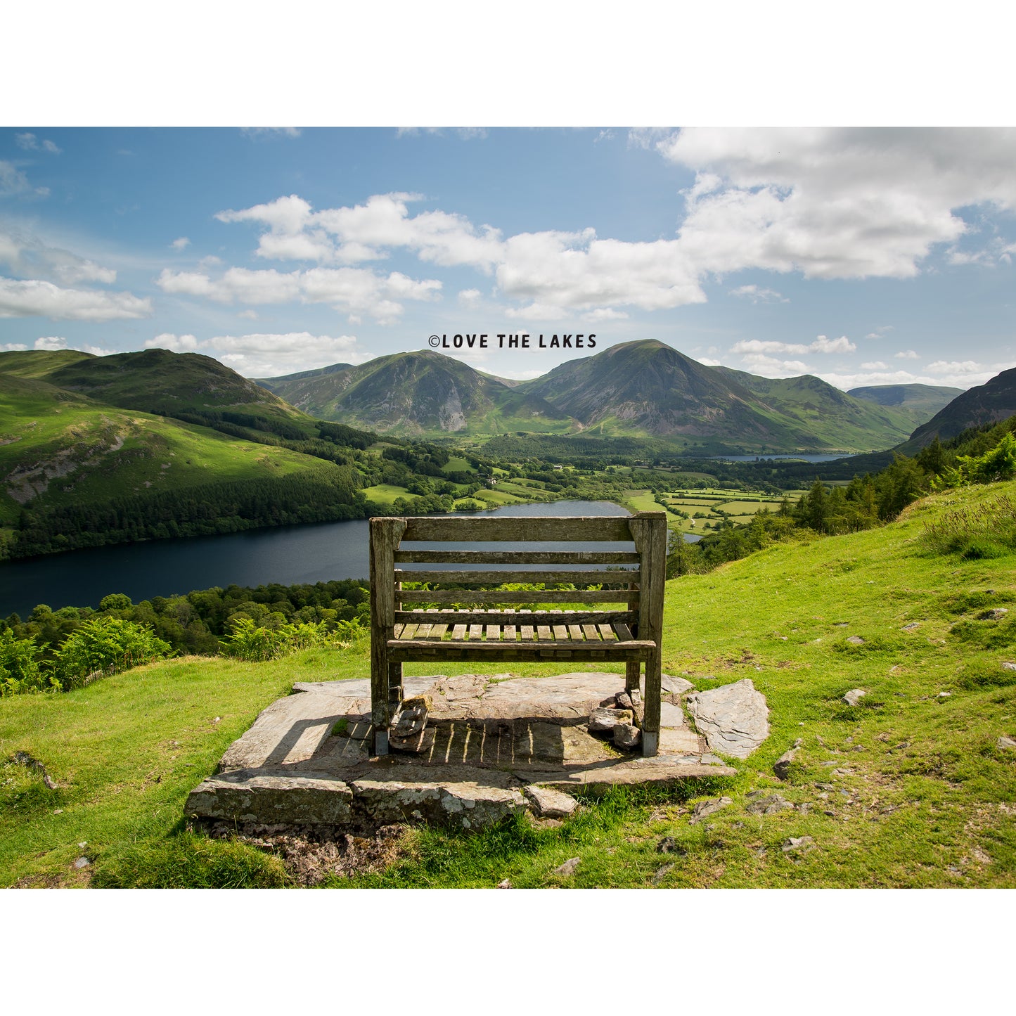 Love the Lakes A2 Loweswater Seat Canvas Print
