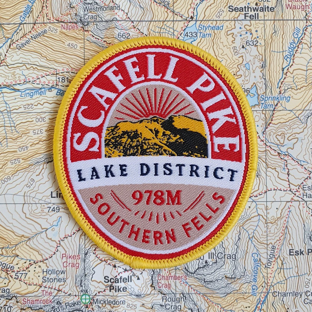 Scafell Pike Iron On Patch