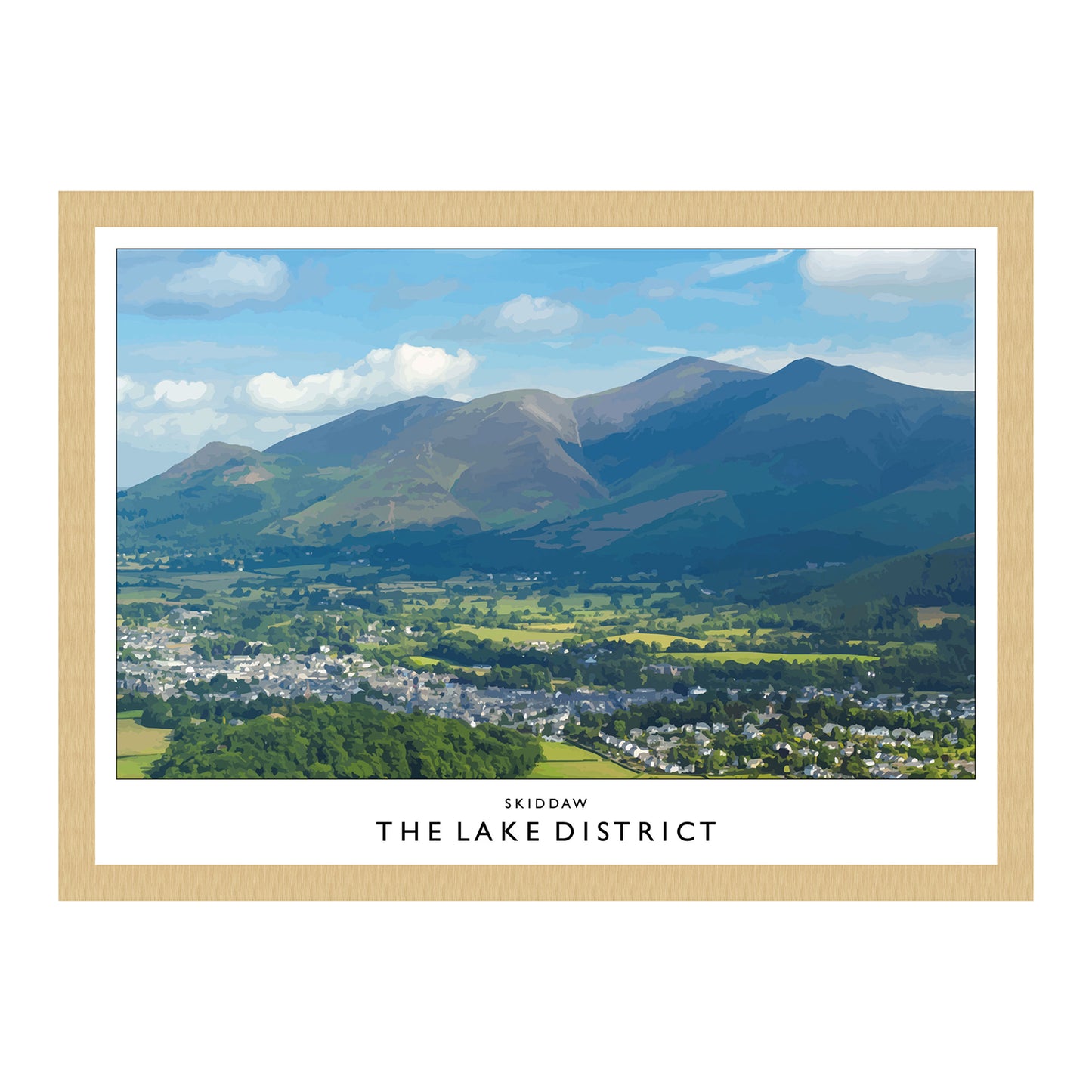 Love the Lakes Skiddaw A2 or A3 Poster
