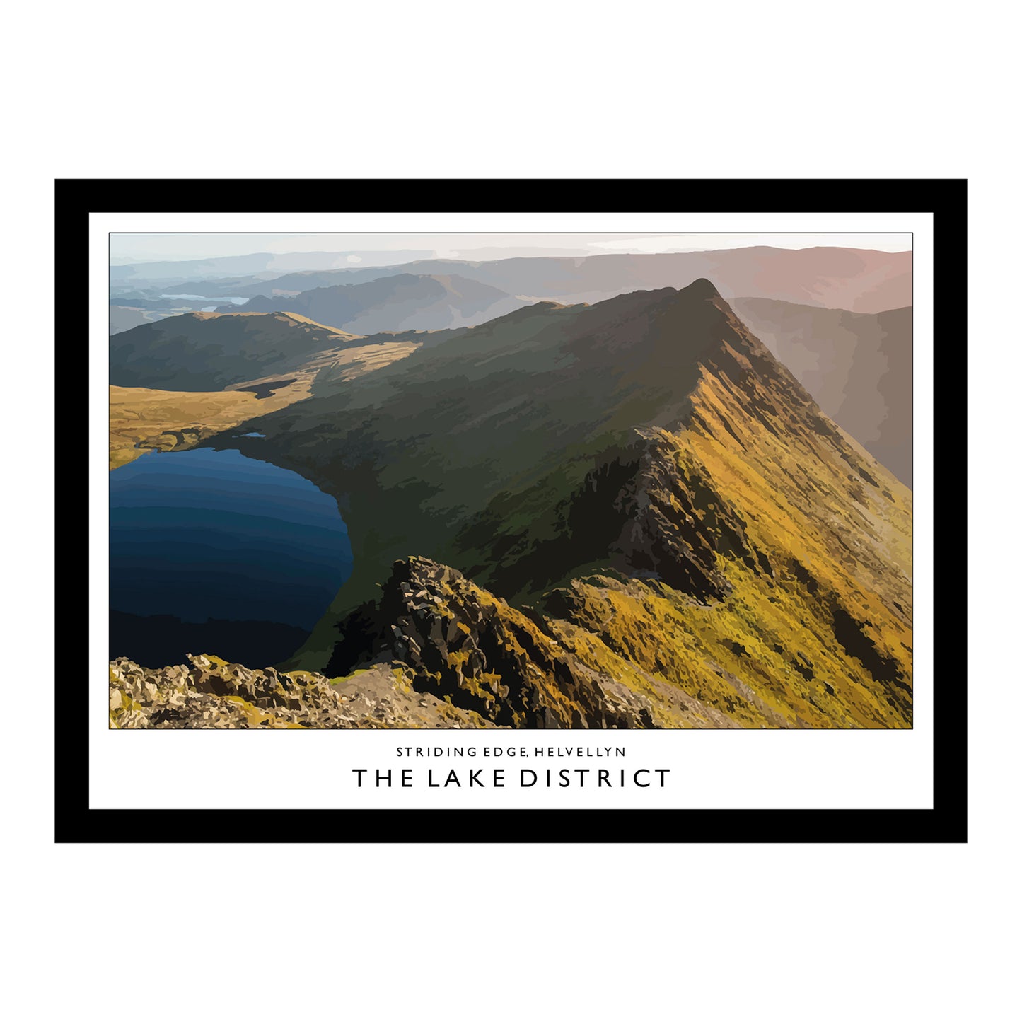 Love the Lakes Striding Edge A2 or A3 Poster