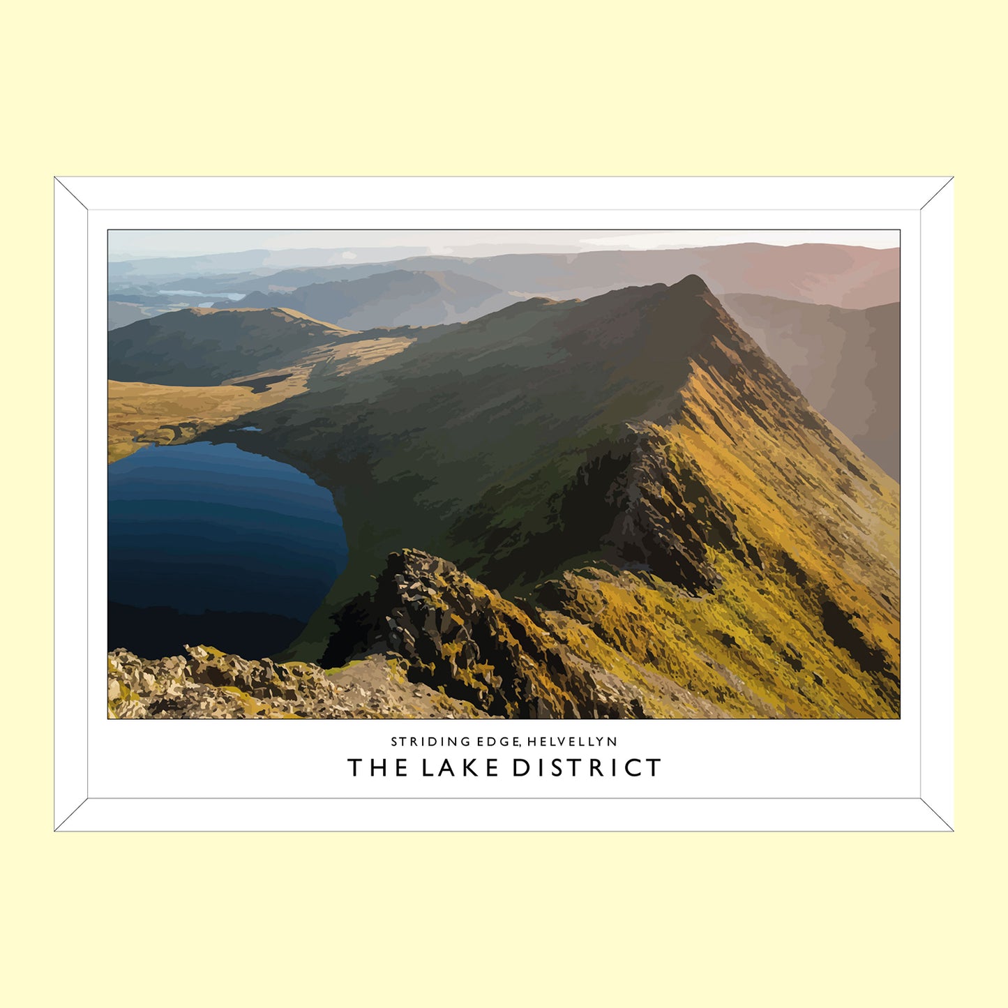 Love the Lakes Striding Edge A2 or A3 Poster