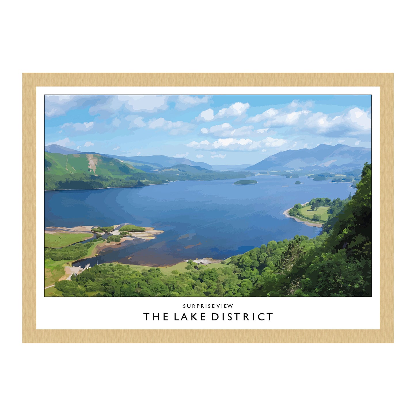Love the Lakes Surprise View A3 Poster