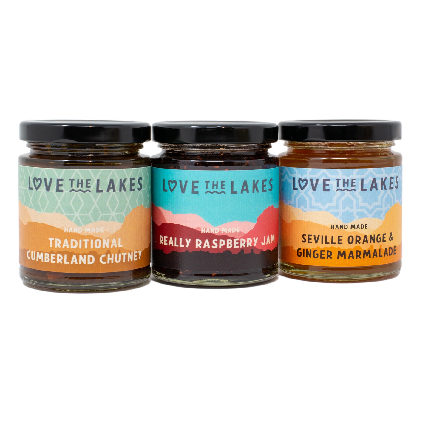 Love the Lakes 'Taste of the Lakes' 3 Jar Jute Gift Set