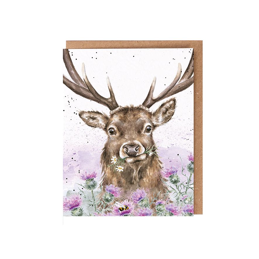 Wrendale Thistle Make You Smile - Seed Card