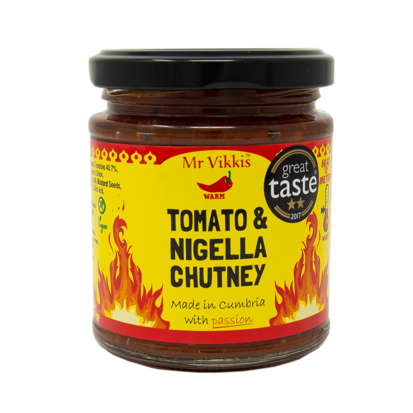 Mr Vikkis Tomato & Nigella Chutney 220g