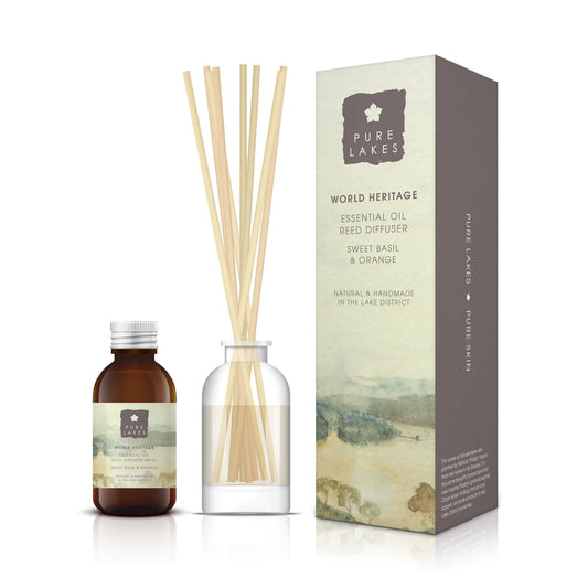 Pure Lakes Sweet Basil & Orange Reed Diffuser Gift Set