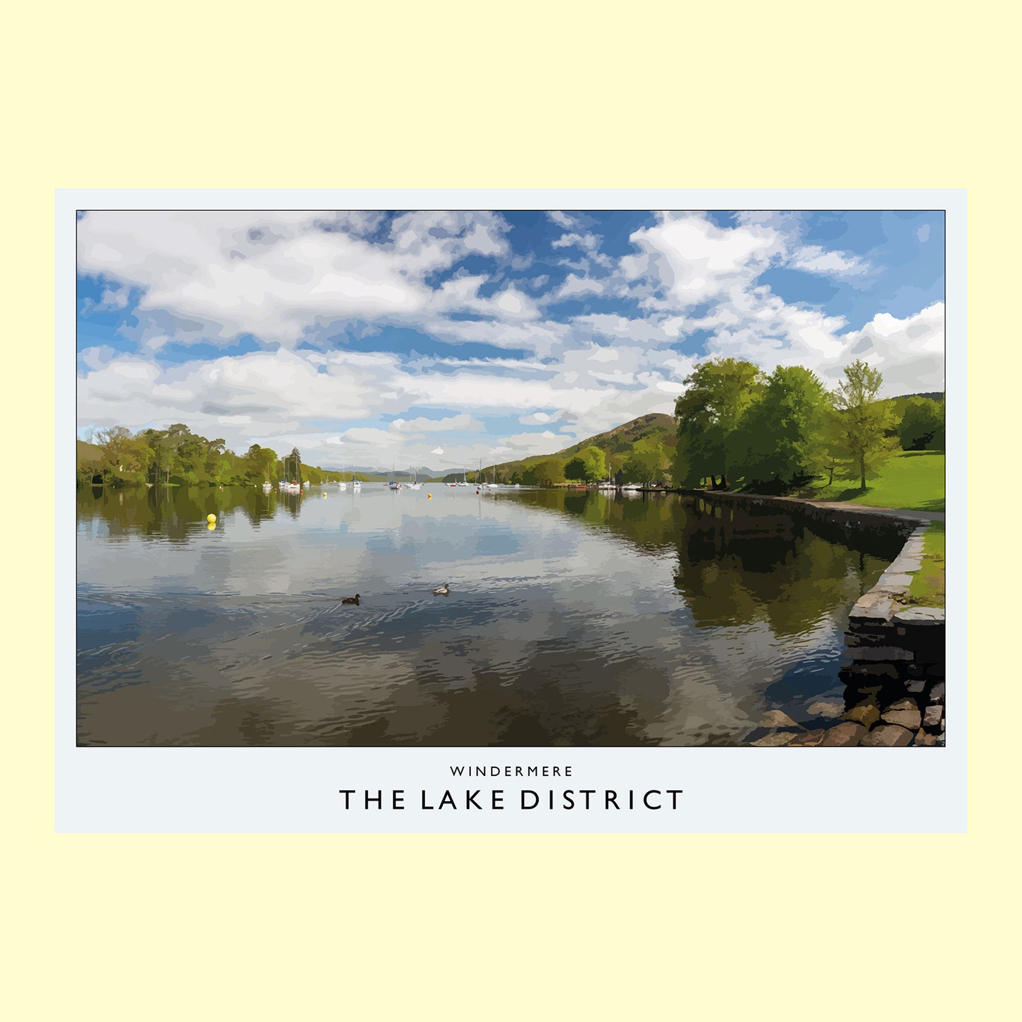 Love the Lakes Windermere A2 or A3 Poster