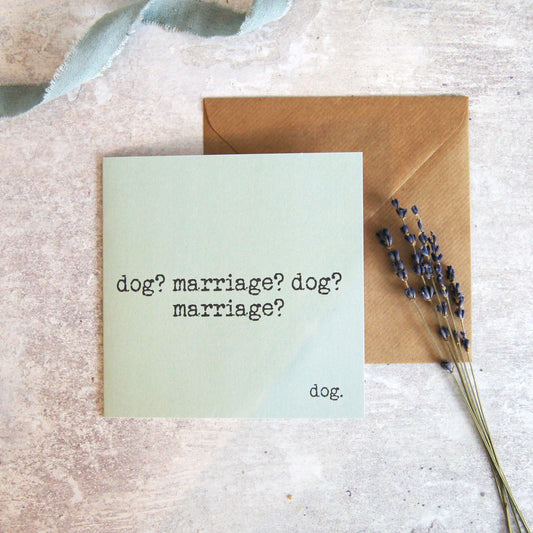 Dolly & Doug Dog? Marriage? Card