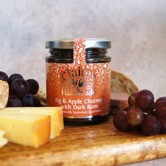 Claire's Handmade Fig & Apple Chutney with Dark Rum 200g
