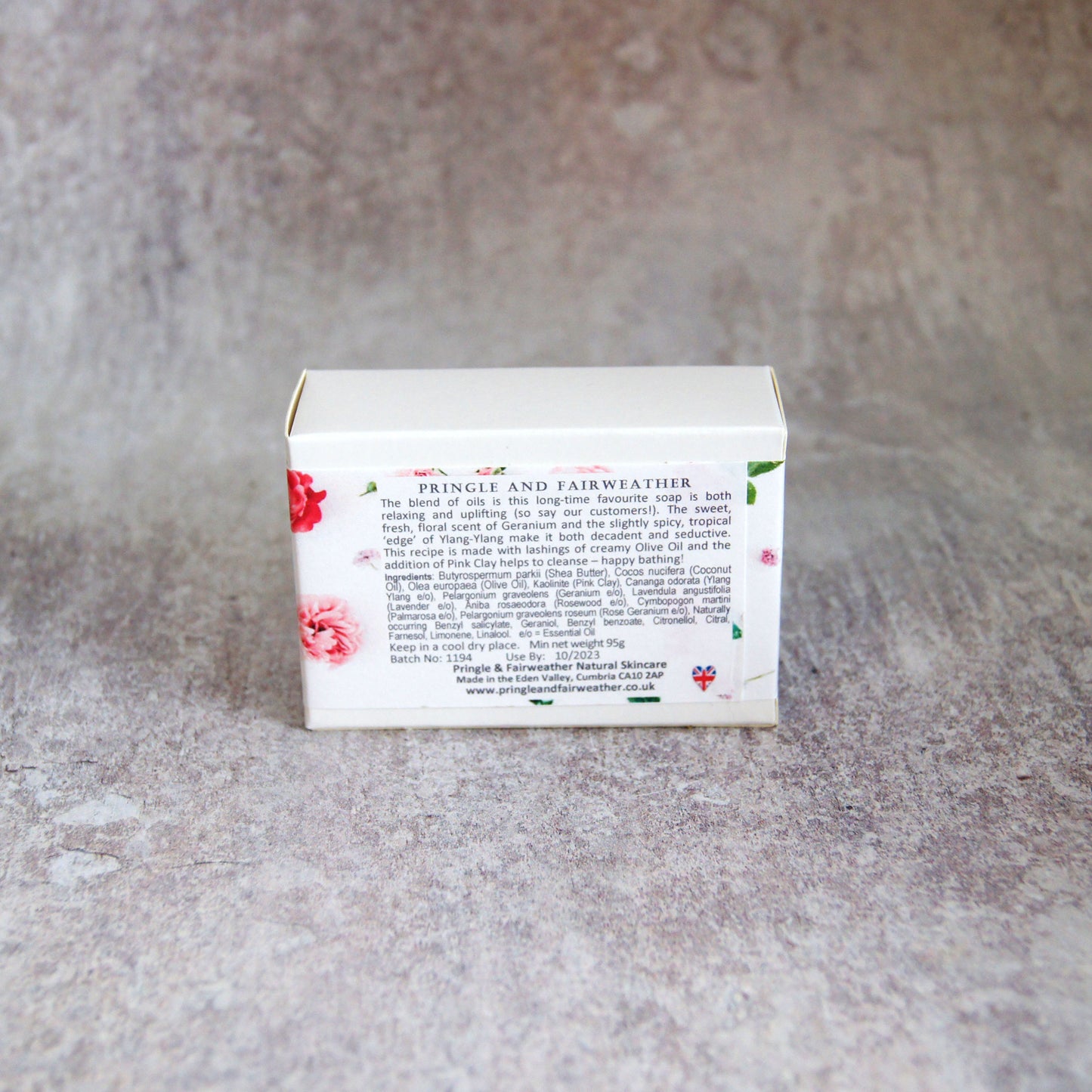 Geranium, Ylang Ylang and Rose Soap